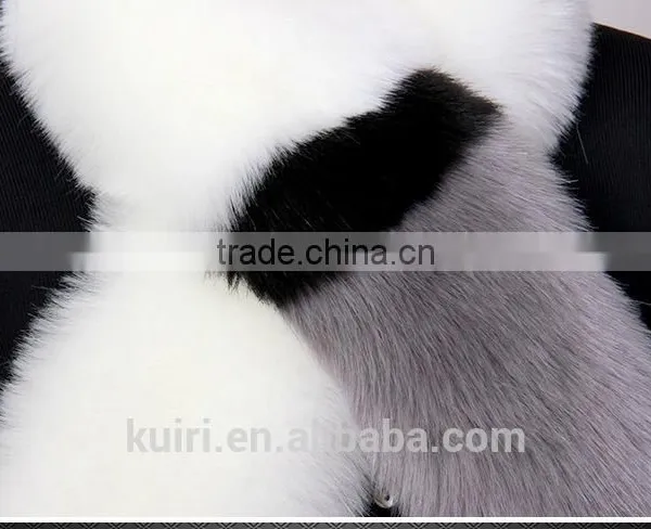 Colored Long Large Faux Fur Scarf Imitated Fox Fur Cape Winter Warm Fur Scarf photo-2
