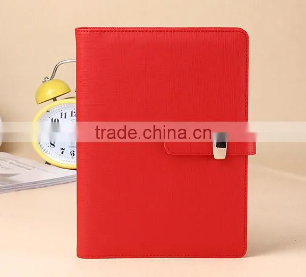 Custom Faux Leather Planner 6 Holes Loose Leaf Binder Clip Diary Notebook photo-6