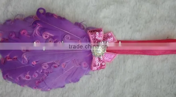 Wholesale Feather Headband Vintage Headband Nagorie Feather Headband photo-2