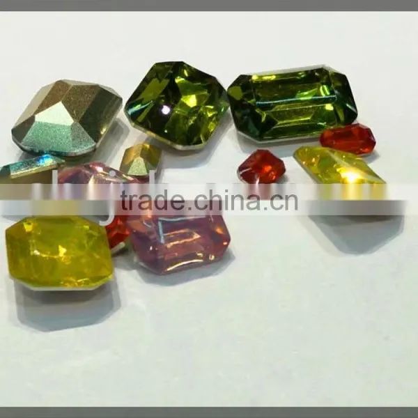 Special Shaped Resin Stone,artificial Teardrop Resin Stone, Point Back Resin Stones