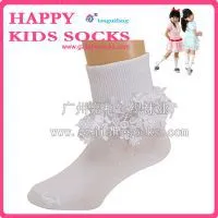 Korea Cute Lace Children\'s Kids Dancing Socks Breathability Princess Socks photo-2