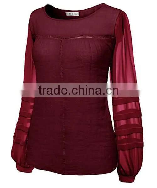 Brand design updated latest fashion blouse design