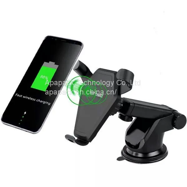 Metal Air Vent Car Holder With Wireless Fast Charger photo-2