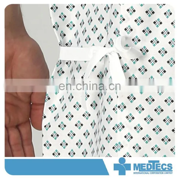 Patient Nightwear Recovery Non-tangle Ties Hospital Gown photo-5