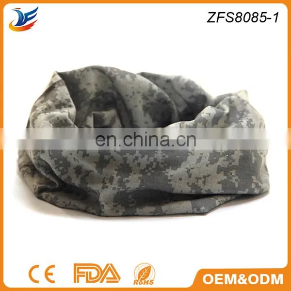 Custom Logo Printed Tube Turban Army Camouflage Scarf Soldiers' Scarf photo-2