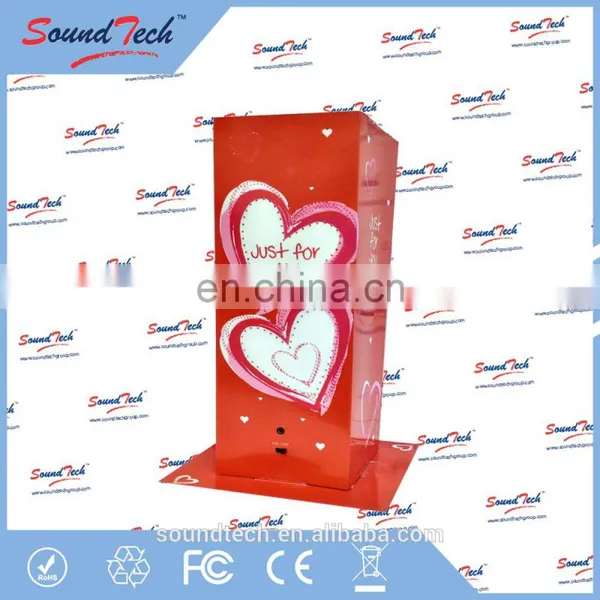 Just for You Fiber Optics Light Up Paper Bag Vase, Paper Flower Vase