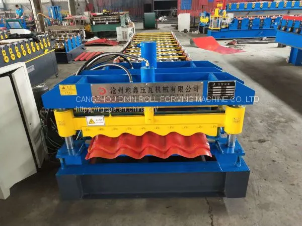 Color Steel Glazed Tile Making Machine/glaze Tile Metal Roof Roll Forming Machine photo-5
