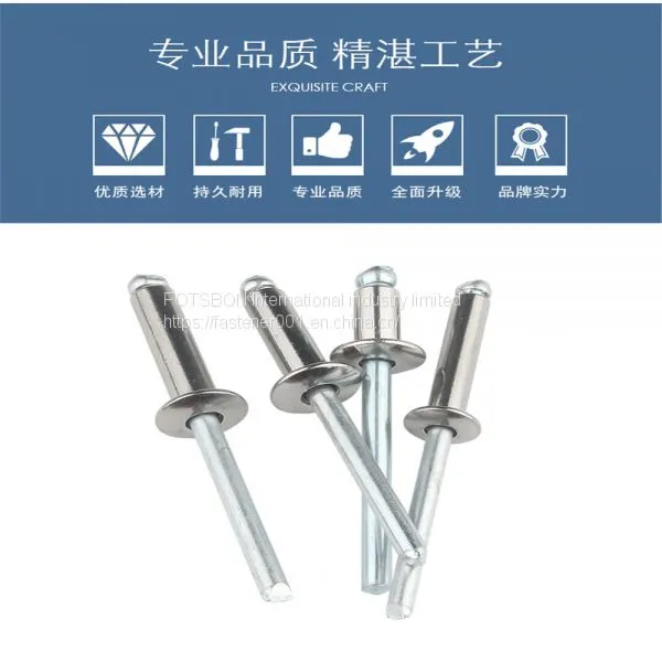 M2.4/M3.2-M6 Blind Rivets Nail Pop Rivet Remachadora Remaches Nieten Rebite Rebites For Furniture Car Aircraft 304 Stainless Steel DIN7337 photo-2