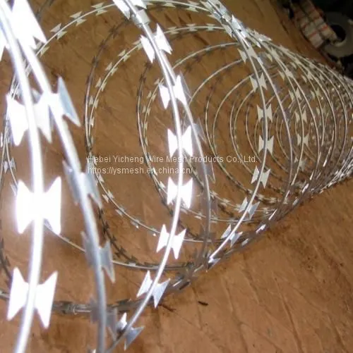 2020 Low Price High Quality Hot Galvanized Razor Barbed Wire,Concertina Razor Wire Real Factory photo-2