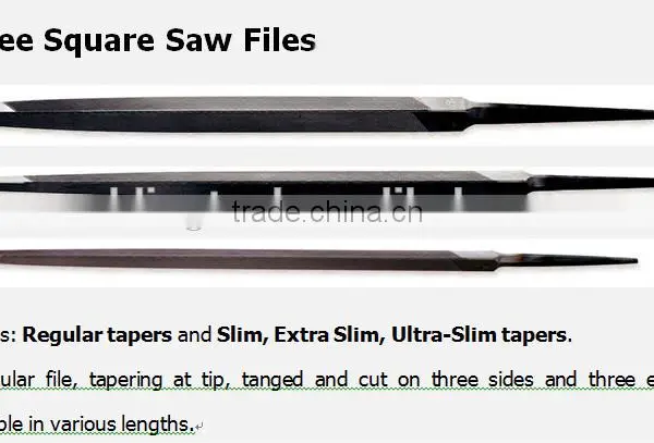 Three Square Saw Files of the Taper Triangular Saw Files photo-3
