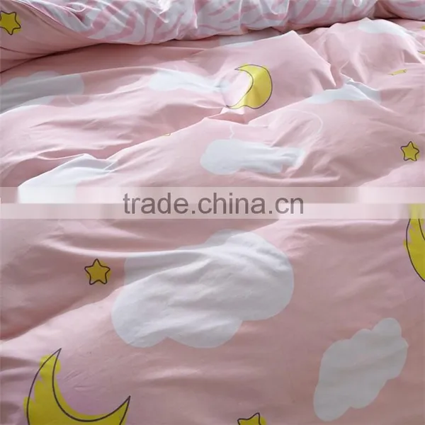 Star and Moon Printed Cotton Baby Bedding Set Beautiful Design 100% Cotton Comfortable Comforter Cover Set photo-3