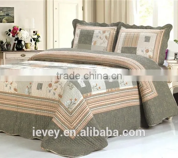 King Size Cotton Cheap Top Quality Plain Style Reactive Printed Wholesale Comforter Sets Bedding photo-4