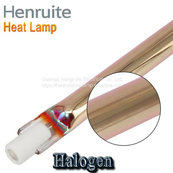 Infrared Heating Lamps Gold Coated Halogen Tubes 1500w 220v photo-3