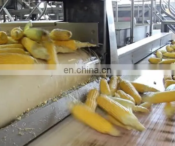 Industrial Sweet Corn Processing Line Include Threshing Blanching Washing Dewatering Air Drying Machine photo-4