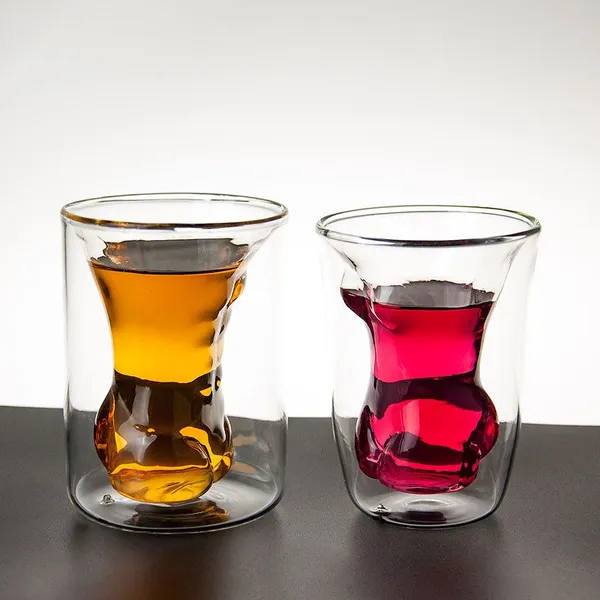 Household High Borosilicate Double Glass Cup High Temperature Resistant Wave Cup photo-2