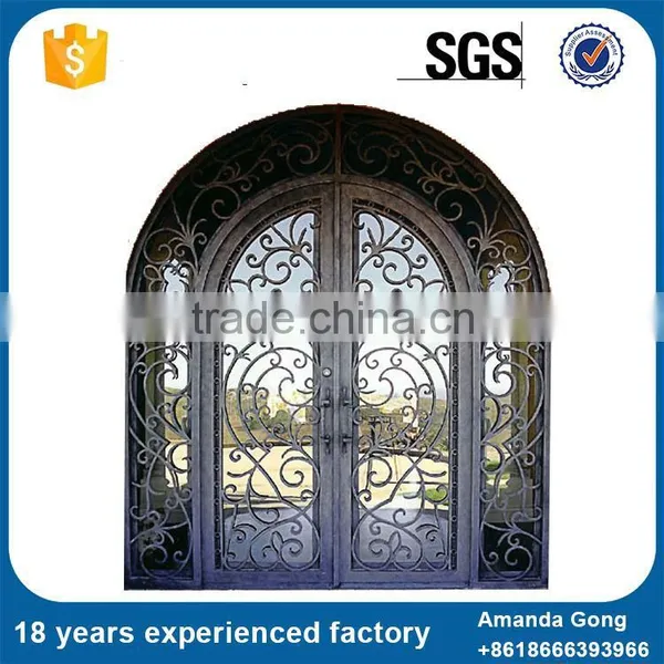 China New Product Wrought Iron Door Grill Design Designs photo-2