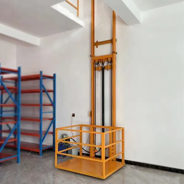 Hydraulic Vertical Wall Mounted Lift Platform Cargo Goods Lift Freight Elevator photo-3