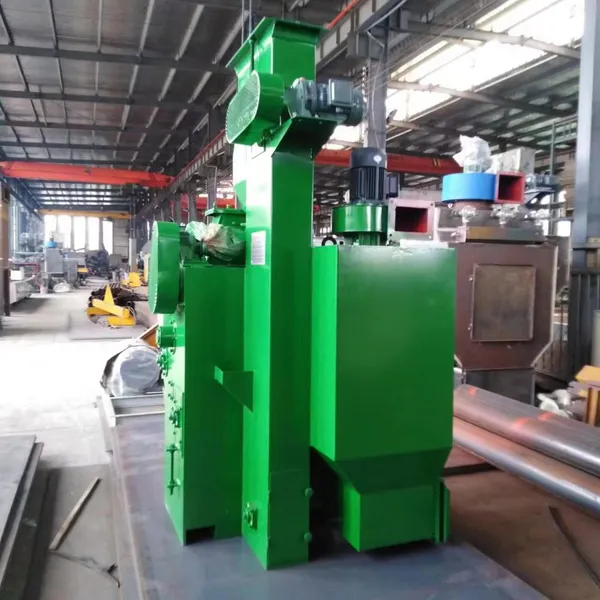 RUBBER Conveyor Belt Carrying Work Piece Cleaning Iron Bed Frame & Mesh Type SMALL Shot Blasting Machine photo-4