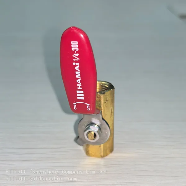 Hamai BBS-01 Series Brass Small Shut Ball Valve Manual Control for LPG Gas Lever Handle Threaded for Air Oil Flow-Plumbing photo-3