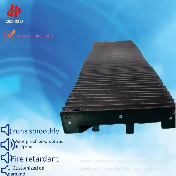 Flexible Organ-type Protective Cover for Machine Tool Guide Rails, Laser Flame-retardant and Fireproof Dust-proof Folding Cloth photo-3