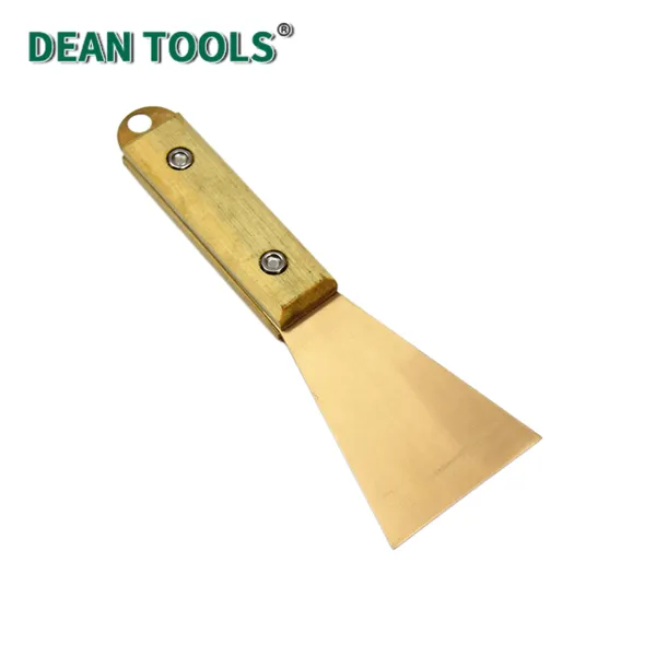 Non-Sparking Brass Knife,Putty,Spark-free Safety Paint Scraper,Putty Knife With a Hole in the Handle