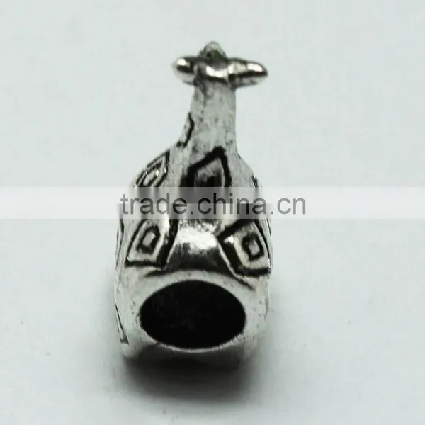 Lead Free Nickle Free Zinc Alloy Pdora Deerlet Shape Jewelry Hole Beads for Bracelets and Necklaces photo-2