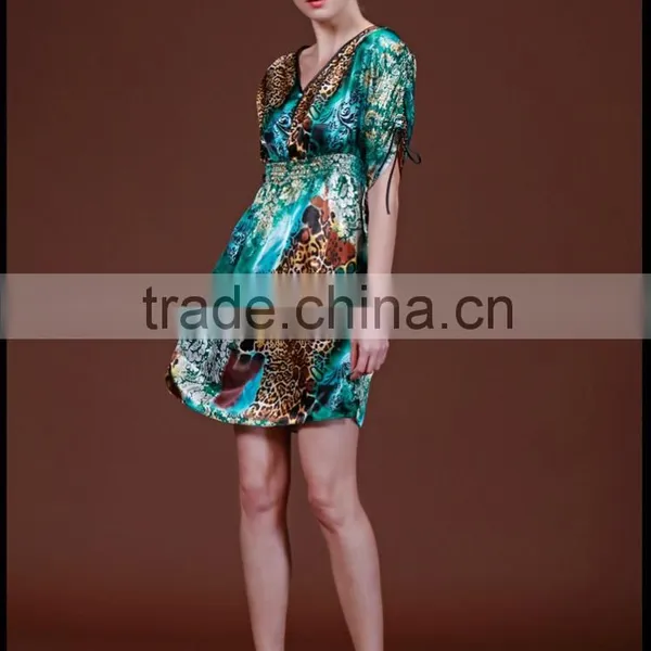 Sexy Women Silk Satin Pajamas Nightdress Nightskirt Lingerie Sleepwear photo-5
