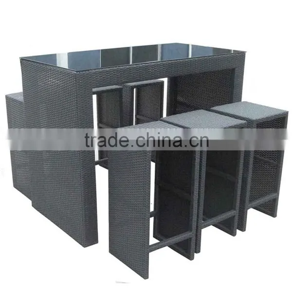 Modern Rattan Garden Patio Furniture PE Rattan Furniture Parts Bar Furniture Of Rattan photo-2