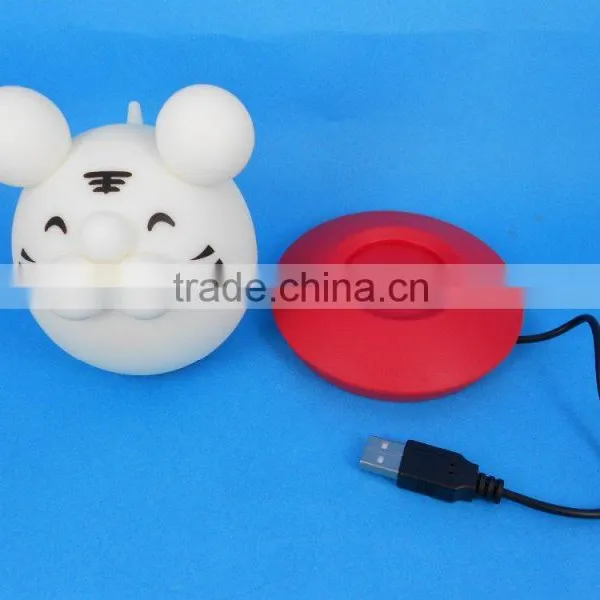 Silicone Soft Baby Room Thermometer LED Night Light photo-3