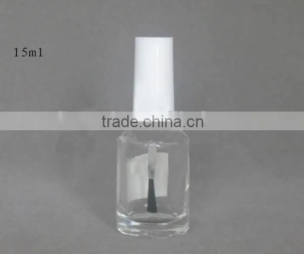 15ml Empty Printed Glass Nail Polish Bottles With Brush
