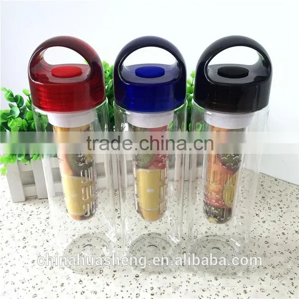 Colorful Tritan GYM Drink Bottle Sport Bottle Portable Bottle Tea Infuser Bottle Fruit Juice Water Bottle photo-2