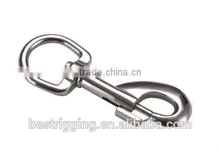 China Supplier Sale Rigging Svivel Round Eye Snap Hook Swivel Spring Bolt Snap Hook Nose Ring in Carabiner Manufacturer photo-4