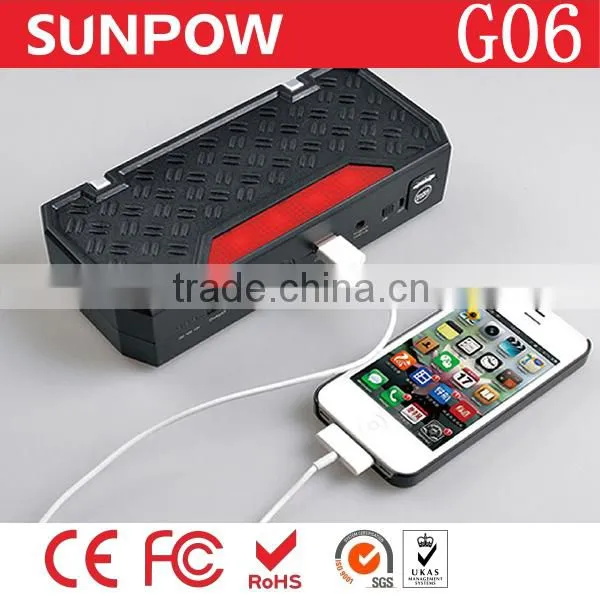 Sunpow 12v High Capacity 16500mah Hot Selling and Multifunctional Car Power Booster Jump Starter photo-4