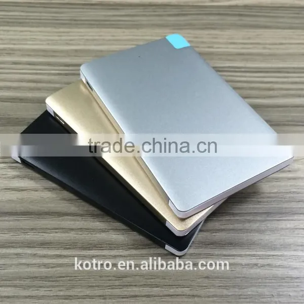 Promotional Gift Metal Aluminum Credit Card Power Bank 2500mAh photo-4