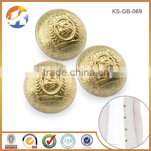 Sequins Decorative Gold Metal Button and One Hole Buttons Product Type Snap photo-3