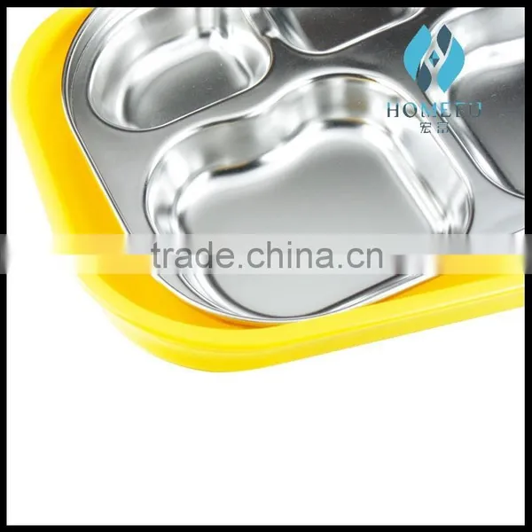 Stainless Steel Square Insulated Food Packaging Lunch Box With pp Plastic Cover for Children Quality Choice photo-4