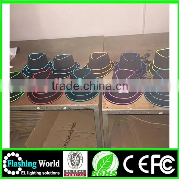 Factory Manufacture Complete Range of Articles Flashing el Wire Hats photo-4
