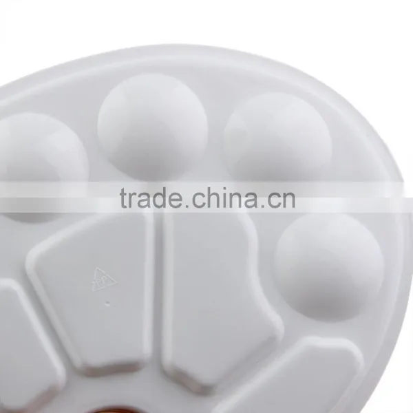 10 Well Oval Profesional Plastic Paint Palette photo-5