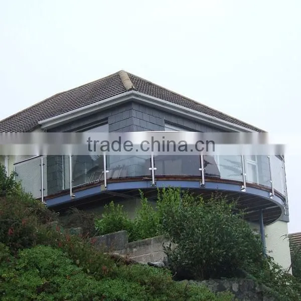 Glass Balcony Railing Stainless Steel Side Mount Railing Post Handrail photo-2