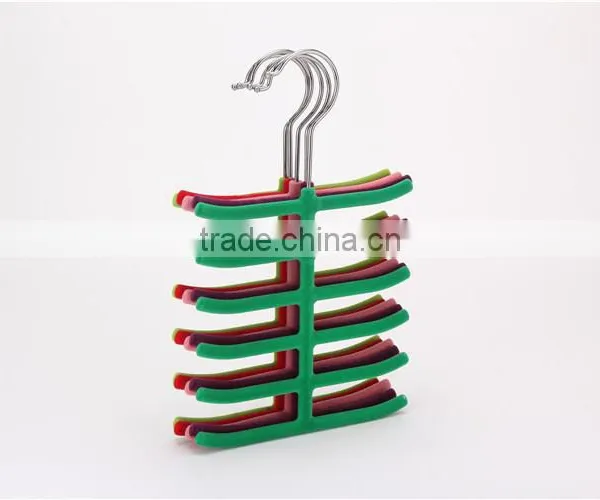 Standby Velvet Flocked Tie Organizers Gentlemen Custom Suit Hangers photo-4