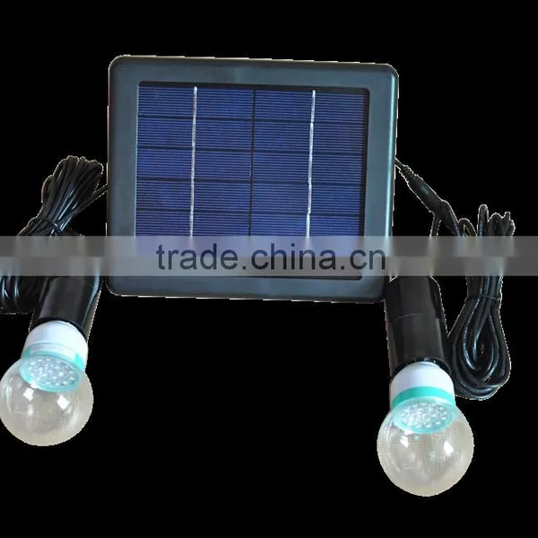 Led Dual Lamp Automatic Control Solar Emergency Lights 5w Household Led Lamp Bulb Light