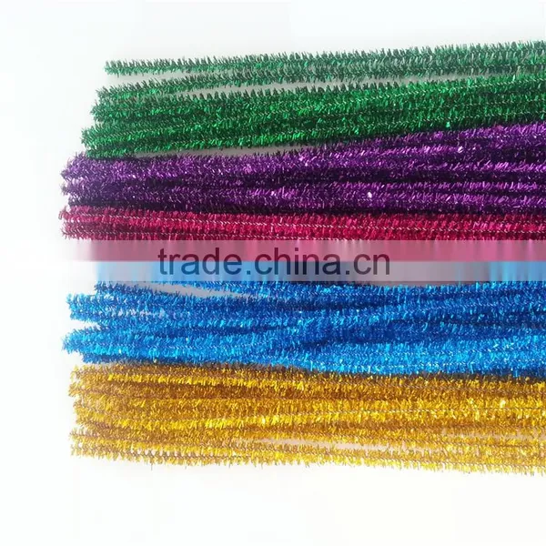 China Factory Supply DIY Crafts 0.6*30cm Glitter Pipe Cleaners Chenille Stems Toys for Kids or Wedding Decoration Quality Choice photo-3