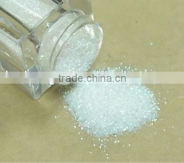 PET .008" Rainbow White Solvent Resistance UV Resistance Glitter Powder photo-4