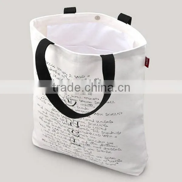 Silk Screen Printing Packing Cotton Handle Bag