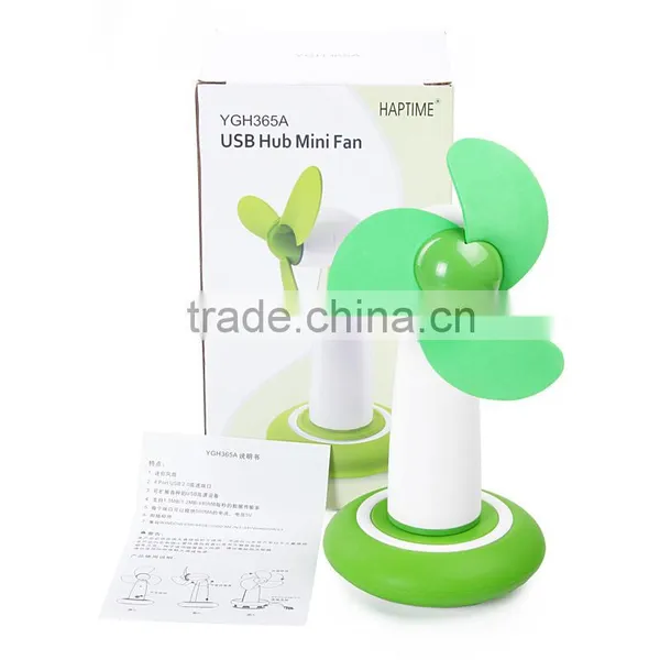Breeze Pro, USB-Powered 92mm Desktop Fan, Adjustable Fan Speed and Blowing Angle, 4-Port USB Data Hub photo-4
