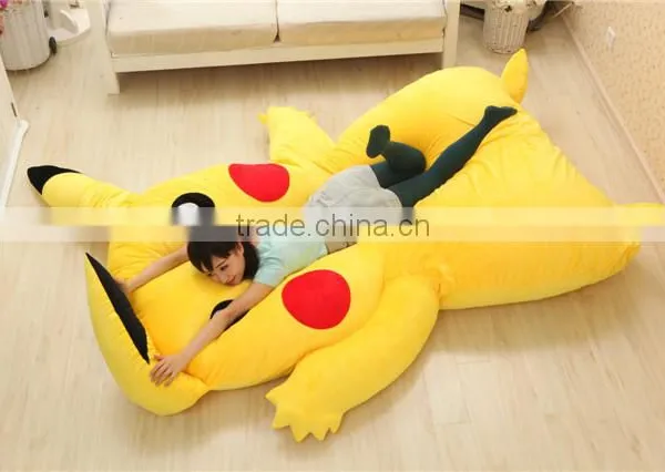 Newest Design Japan Stuffed Giant Pikachu Plush Bed Mattress With Memory Foam Sleepsuit Pokemon go Airbed Pikachu Mattress Sofa photo-3
