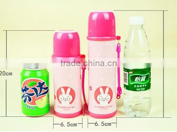 Candy Color Children Vacuum Flask With Cute Animal Printings photo-4