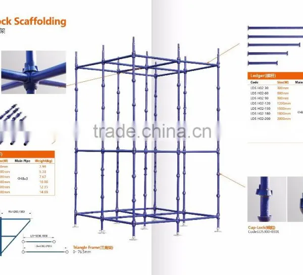 Best Price Steel Cuplock Scaffolding for Building Construction / Concrete Formwork Scaffold photo-3