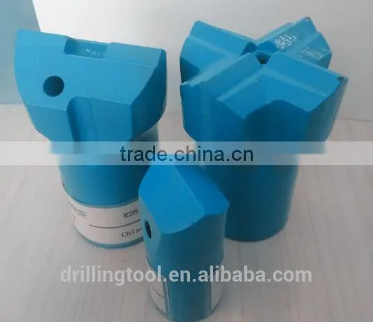 H25, R28 Tungsten Carbide 38mm 51mm Thread Cross Steel Type Bits / Rock Bit