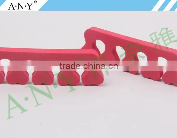 Professional Nail Art Tool Red Sponge Toe Separator Heart Shape photo-4